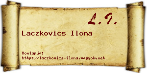 Laczkovics Ilona névjegykártya